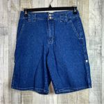 White Stag Vintage Size 8 Double Button Denim Bermuda Shorts Front & Back Pocket Photo 0