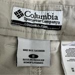 COLUMBIA khaki pants hiking cotton size 8 Tan Photo 3