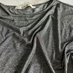 Michael Stars  Top OS One Size Metallic Silver Gray Dolman Sleeve‎ Blouse Photo 2