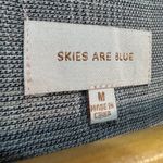 Skies Are Blue Gray  Floral Lined Blazer Size M EUC Photo 6