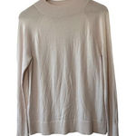 Loft Light Pink Blush Mockneck Sweater Ruffle Trim Sleeve Women's Small New Photo 0