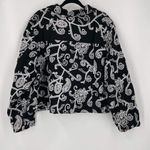 Carole Little Women's Boho Paisley Linen Embroidered Jacket Black White Size 3X Black Photo 1