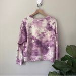 Wildfox Star Print Sweatshirt Crew Neck Long Sleeve Slit Hem Casual Stretch EUC Photo 1