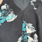 Daniel Rainn  Women's Floral Sleeveless Blouse S SM Small Midnight Blue Pink Teal Photo 5