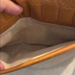 Vince Camuto  Tan Leather Quilted Crossbody Bag Photo 6