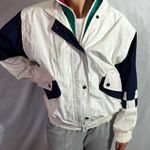 London Fog  vintage women’s size medium white, red and green jacket Photo 4