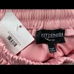 Kittenish New  “ Eye Candy Pink” Elastic Tie Waist Fashion Pants S Photo 4