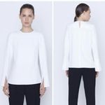 Akris Punto  trumpet sleeve white long sleeve blouse Photo 1