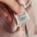 Orvis  Pink Quilted Pullover Sweater Sweatshirt Comfy Casual Small Cowl Neck Photo 2