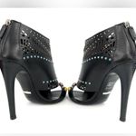 Gucci LIKA LASER CUT LEATHER STONE STUD EMBELLISHED LOGO ANKLE BOOT SIZE EU 38 Photo 9