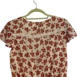 Tularosa  Revolve Red Floral Paisley Ashby Ruffle Trim Romper Sz M Photo 9