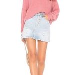 Free People  Take Me Places Pink Oversized V-Neck Sweater Extra Small Photo 3