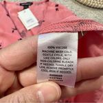 Something Navy NWT  Floral Button Up Shirt Top V-Neck Shortsleeve Flowy in Pink S Photo 8