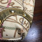 Coach Signature Heritage Tallersall graffiti Gold and Cream Tote Bag Photo 4