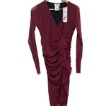 Fuzzi Ruched‎ Ruffle Long Sleeve Dress Size XXL New with Tags Photo 7