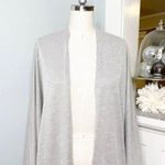 Donni Draped Cardigan Ribbed Sweater Duster Tan Taupe Size M Photo 6