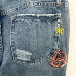 Miss Me  Jeans Marilyn Bootcut Embroidered Roses Hummingbirds Size 31 Photo 5