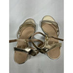 Charles by Charles David Womans NWOT Charle By Charles David Rheanna Strappy Sandals 8.5 M Gold Heel Photo 5