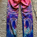 OWfit Multicolored Design 3/4 Length Leggings Blue Photo 6
