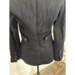 Guess  Black Wool Blend Pea Coat‎ Women's Double Breasted Jacket Sm Photo 6