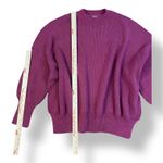 Free People Easy Street Ribbed Knit Mock Neck Sweater Pomegranate Size XS Boho Photo 3