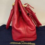 Brooks Brothers  Red Pebbled Leather Shoulder Purse Photo 6