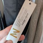 Meshki NWT  Lizzy Two Tone Wrap Mini Dress Women's Small Black/Silver Photo 7