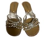 Beverly Feldman shoes clear with rhinestones sz 6 Photo 5