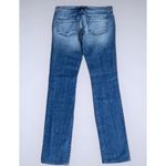 Bebe Carmen Tattered Ripped Faded Distressed Skinny Mid Rise Jeans 26 Photo 1