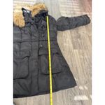 LISHIFENDI Women's Black Puffer Coat with Faux Fur Hood Size M Size M Photo 10