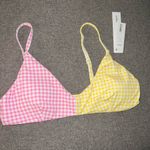 AQUA 2 Piece Pink/Yellow High Waisted Bikini NWT XL Photo 5