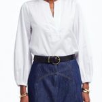 Madewell NWT White V-Neck Long Sleeve Top Shirt Blouse Size XXS Photo 10