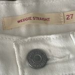 Levi's Levi’s white Wedgie straight leg jeans size 27 x 27 Photo 4