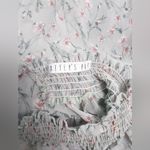 potter's pot sheer green floral blouse Photo 5