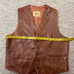 Tony Lama  Vintage Womens Leather Vest 13/14 Brown Size 44 Photo 12