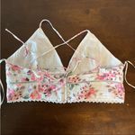 ZARA  Floral Strappy Crop Top Back Buttons Boho Feminine XL Photo 1