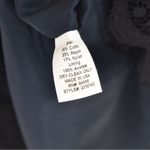 Shoshanna Daphne Floral Lace Mini Dress Scallop Hem Stretch Black Navy Blue 12 Photo 9