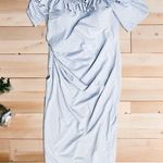 XScape "Isla" Long Crêpe Off-the-Shoulder Ruffle Dress, 16W NEW $249 (Sold Out) Photo 5