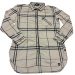 The North Face Shirt Womens Medium Flannel Plaid Tunic Top Long Sleeve Button Up Photo 0