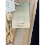 Sigrid Olsen ‎ Oversized Blue & White Maxi Dress Linen Blend Short Sleeve Size L Photo 5