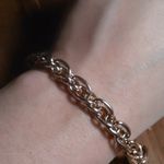 Twisted Link Chain Ion Plated Rose Gold Over Stainless Steel Bracelet (8 Inch) Photo 7