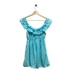 Ruffle Nightie Dress Blue Size L Vintage Size L Photo 7
