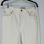 St. Agni High Rise Straight Jeans White Cream Women's Size 29 Button Fly Photo 11