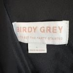 Birdy Grey Hannah Chiffon Maxi Dress Black V Neck Bridesmaid Formal Large Photo 5