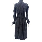 Snider Womens Striped Cardiff Full Zip Stretch Coat Dress Black White Small NWOT Photo 5