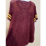 Maurice's  24/7 Maroon And Yellow T-Shirt Woman’s Size 0X Photo 7