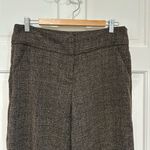 NY & Co 7th Avenue Suiting Collection Tweed Trousers Brown Wide Leg Stretch Work Size 8 Photo 1
