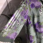 Dress Barn Two-Piece Set Sleeveless Dress Floral Coat Sage Green/Purple sz 20W Photo 8