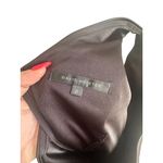 David Meister Black Satin One Shoulder Cocktail Dress Size 8 Photo 2