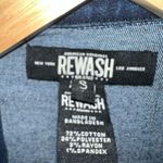 REWASH  Blue Durable Jean‎ Jumpsuit with Classic Denim Construction Photo 4